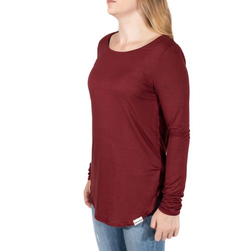 Bamboo LS Maroon Side