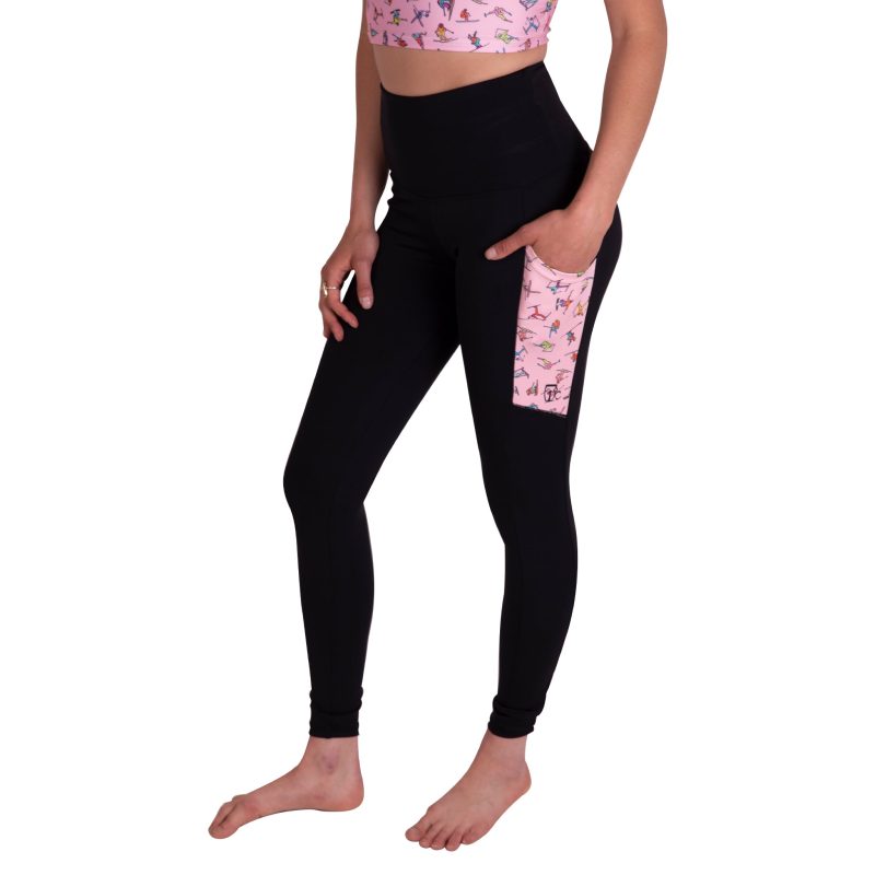 Leggings Black Pink 2